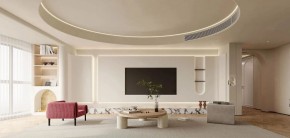 現代簡約三居室客廳裝修效果圖