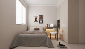 現代簡約三居室臥室裝修效果圖