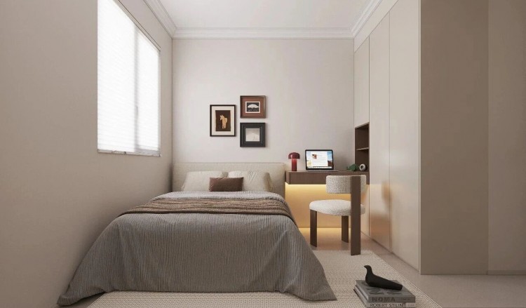 現(xiàn)代簡(jiǎn)約三居室臥室裝修效果圖