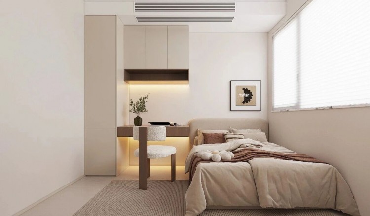 現(xiàn)代簡(jiǎn)約三居室臥室裝修效果圖