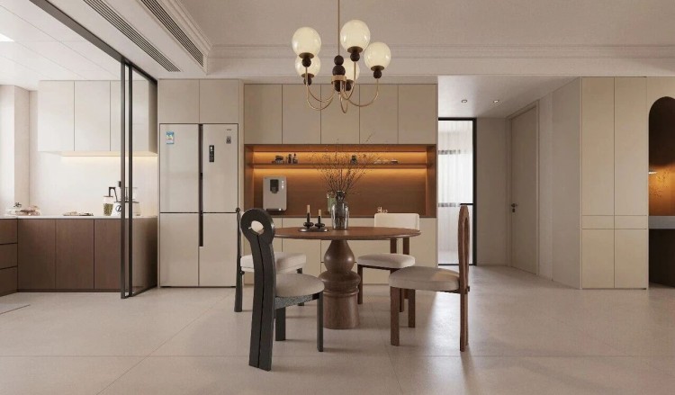 現代簡約三居室餐廳裝修效果圖