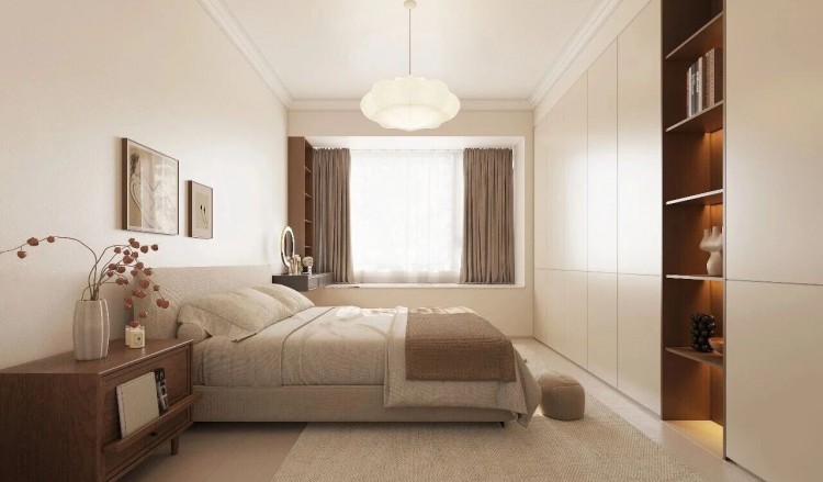 現(xiàn)代簡(jiǎn)約三居室臥室裝修效果圖