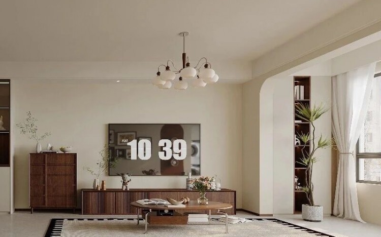 中古風兩居室裝修效果圖