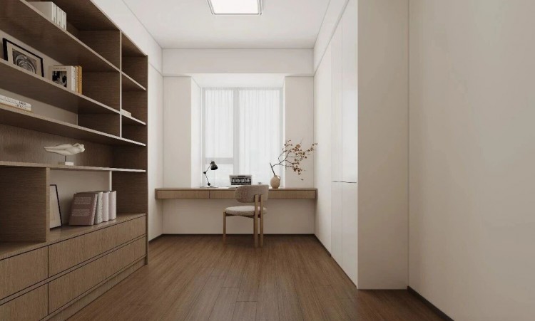 現(xiàn)代簡(jiǎn)約三居室書房裝修效果圖