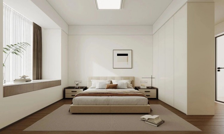 現(xiàn)代簡(jiǎn)約三居室臥室裝修效果圖