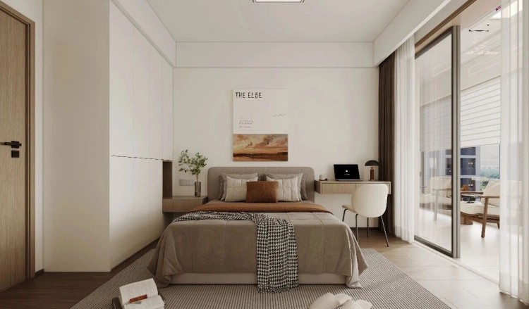 現(xiàn)代簡(jiǎn)約三居室臥室裝修效果圖