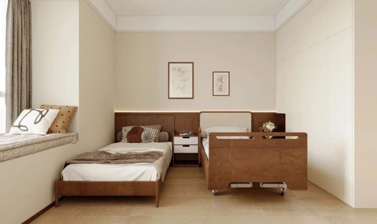 中古風(fēng)三居室老人房裝修效果圖