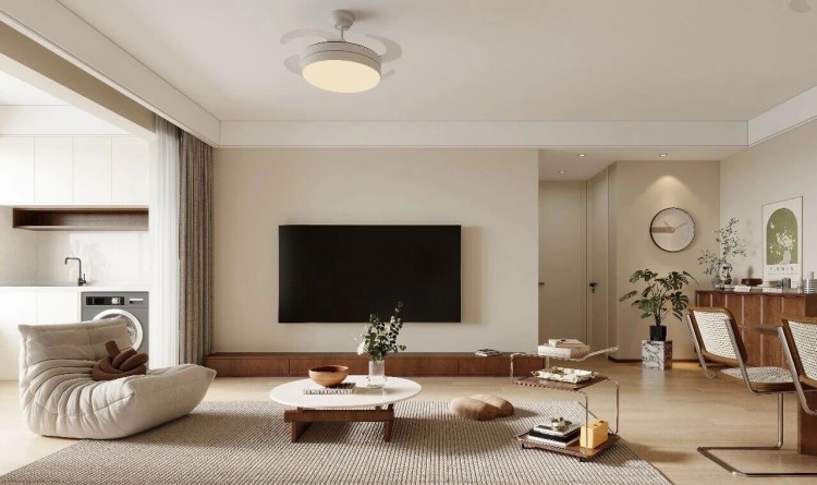 中古風(fēng)三居室裝修效果圖