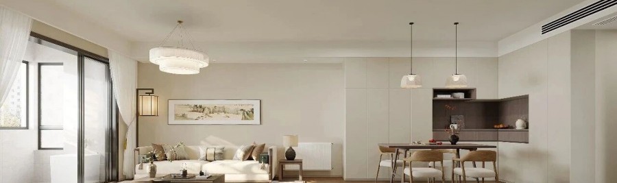 現(xiàn)代中式三居室客廳裝修效果圖