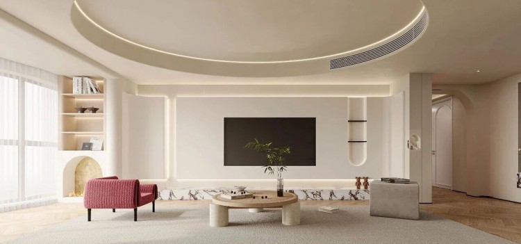 現代簡約三居室裝修效果圖