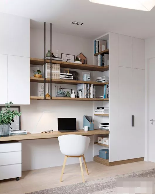 書桌書柜一體如何設(shè)計？