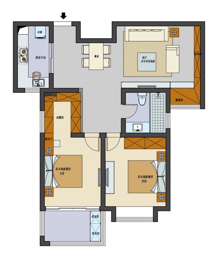 蝴蝶灣現代風格裝修實景案例 蝴蝶灣現代風格裝修實景案例